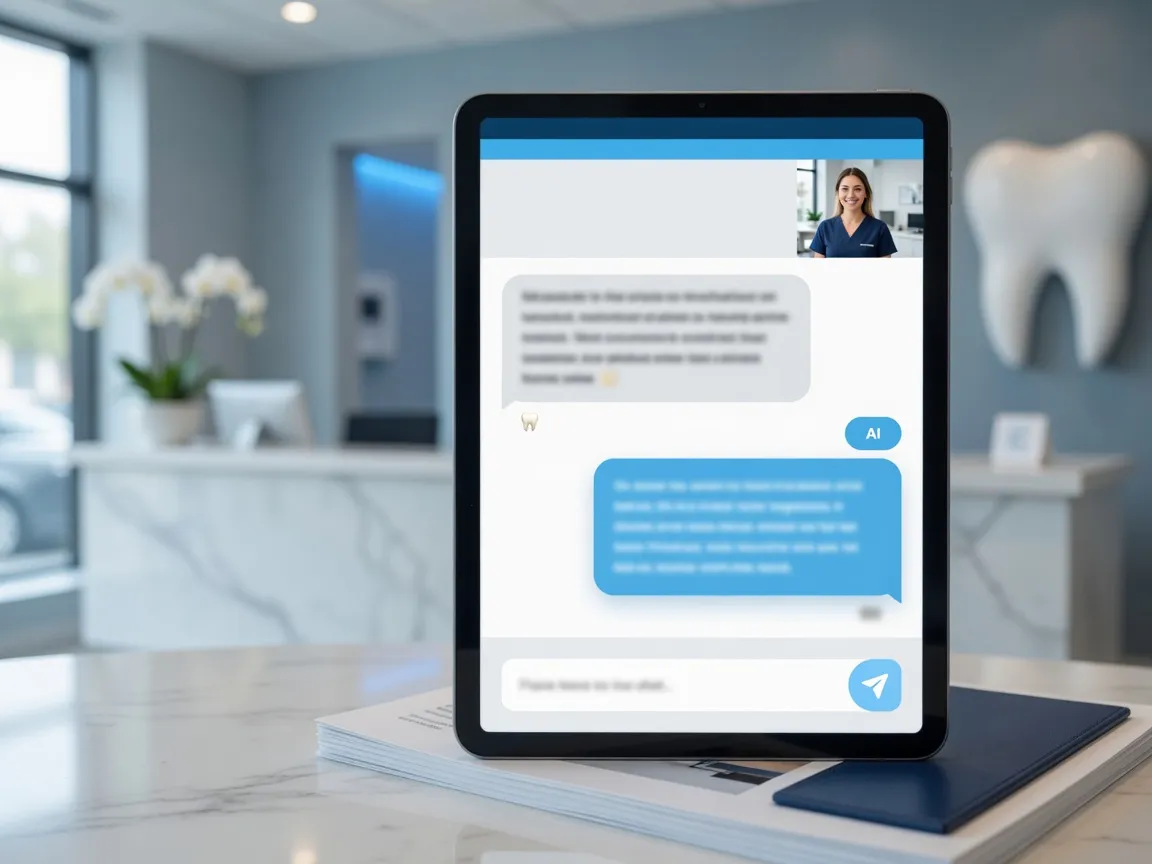 Website chat window answering a patient's question